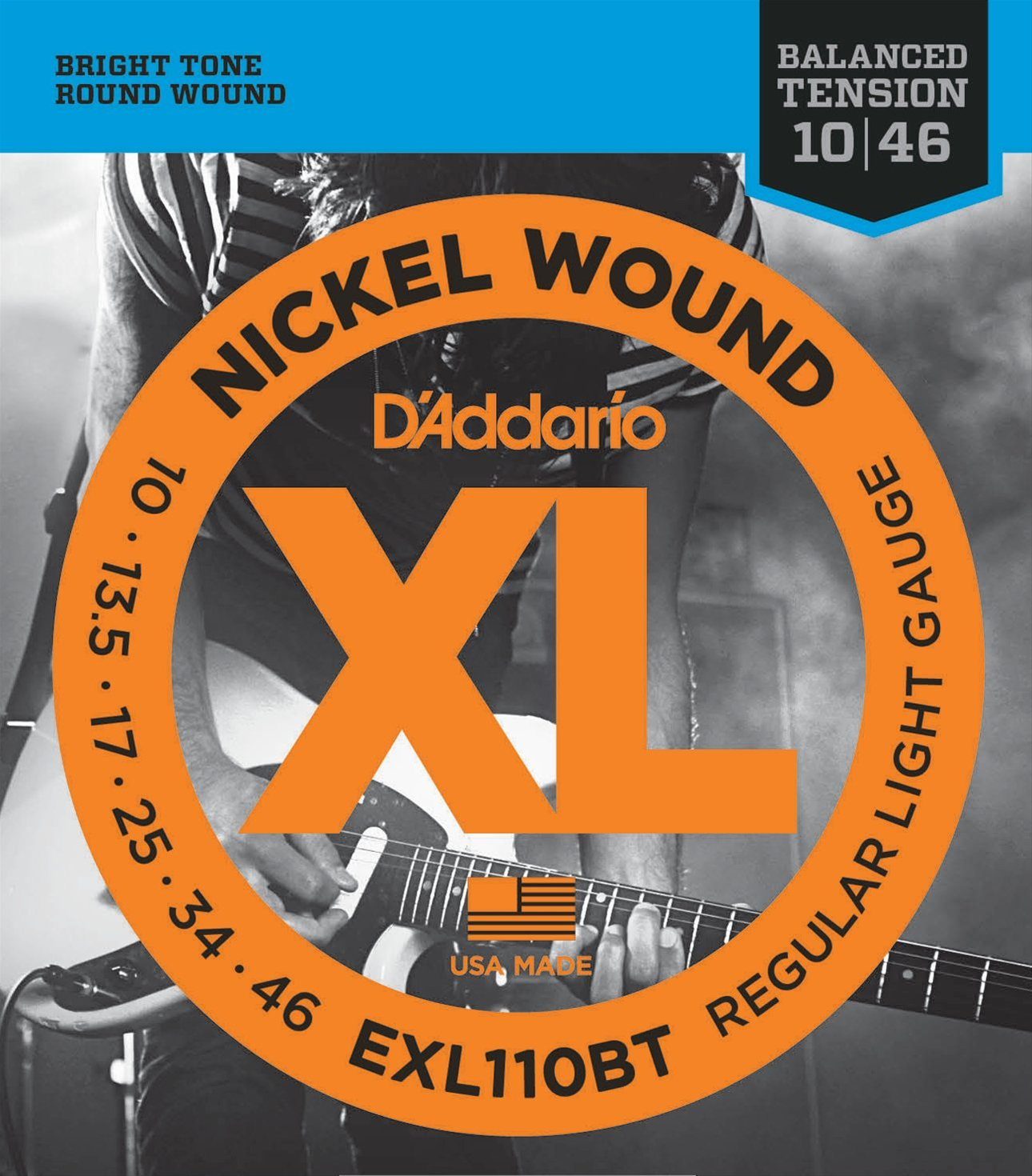 ELEKTRO GİTAR TEL SETİ, XL, 10-46, NICKEL WOUND, R - EXL110BT