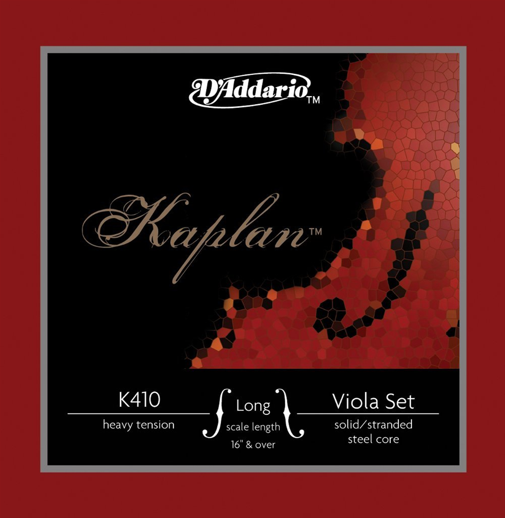 VIOLA TEL SETİ, KAPLAN, LONG SCALE 16" & OVER, HEA - K410LH
