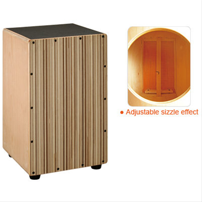 CAJON MAPLE VENEER PATTERN WOOD FRONT BLACK TOP :M - WBT-36