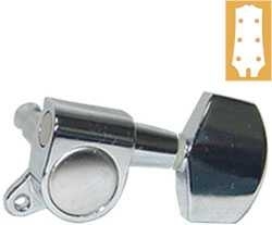 AKUSTİK GİTAR KULAĞI MACHINE HEAD 3+3SET CHROME - AMH7001CR