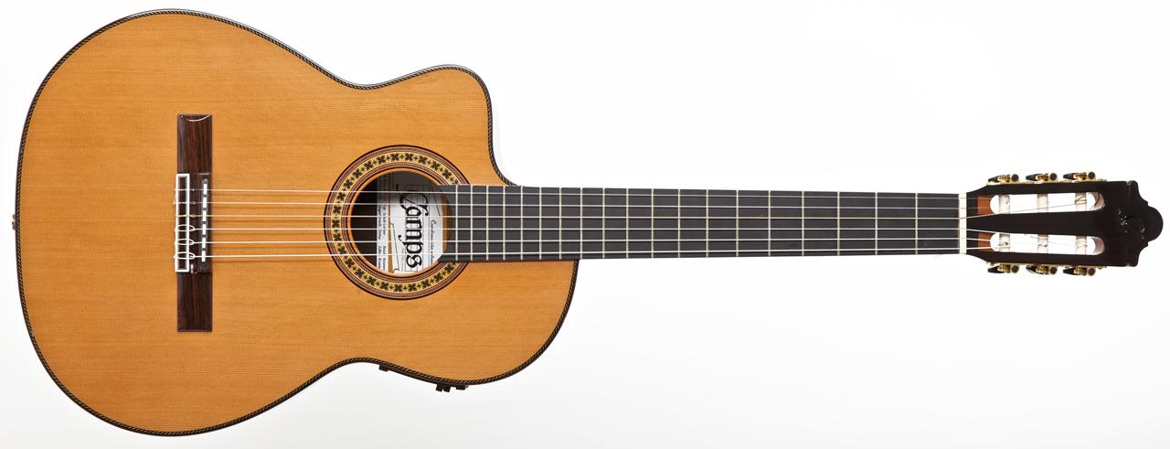 ELEKTRO KLASİK GİTAR SOLAK SEDİR KAPAK FISHMAN PRO - NAC4LH