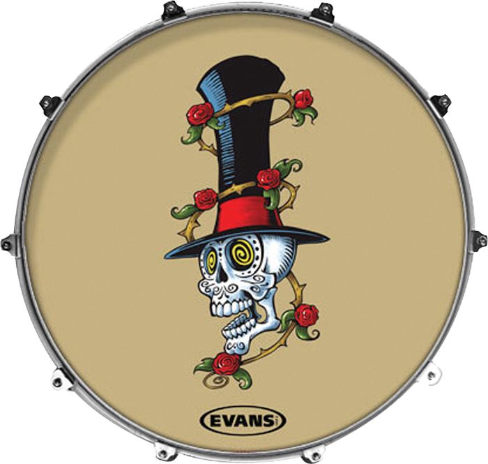 DERİ 20 MCWHT HYPNO SKULL (NO KICK ÖN DERİ FOTO-GR - INK20AMSKULL