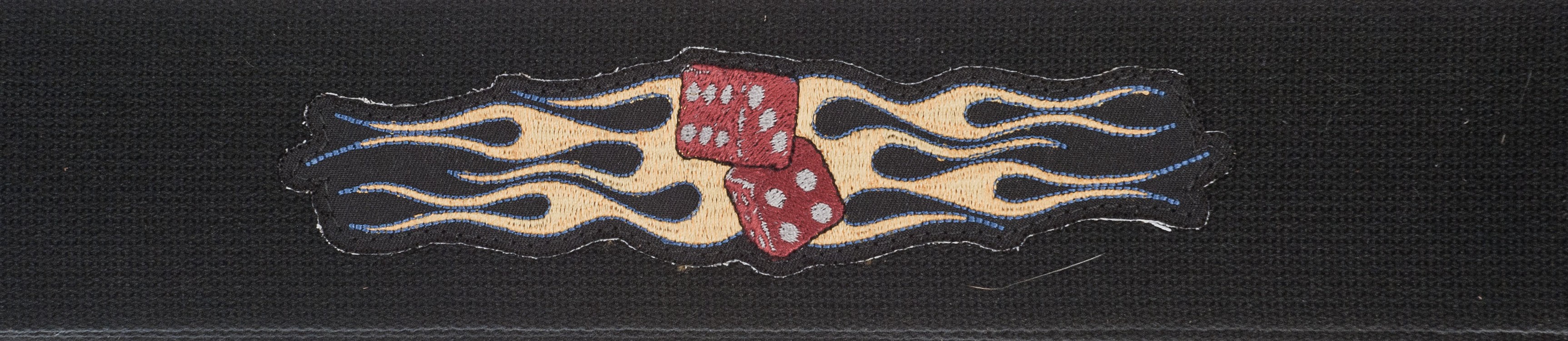 GİTAR ASKISI 64MM DOKUMA FLAMING DICE - 64P05