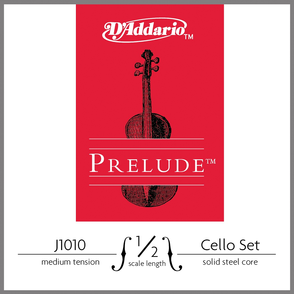 CELLO TEL SETİ, PRELUDE, 1/2 SCALE, MEDIUM TENSION - J1010 1/2M