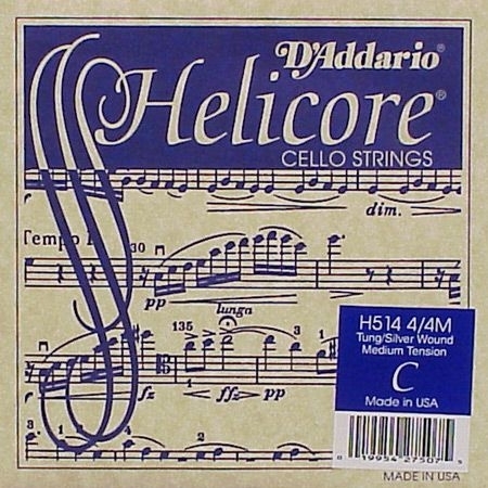 CELLO TEK TEL, HELICORE, C-DO, LONG SCALE, MEDIUM - H514