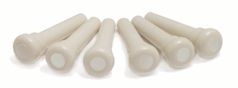 Tusq Bridge Pin Pak (60) White M.O.P Dot - LP-1044-60