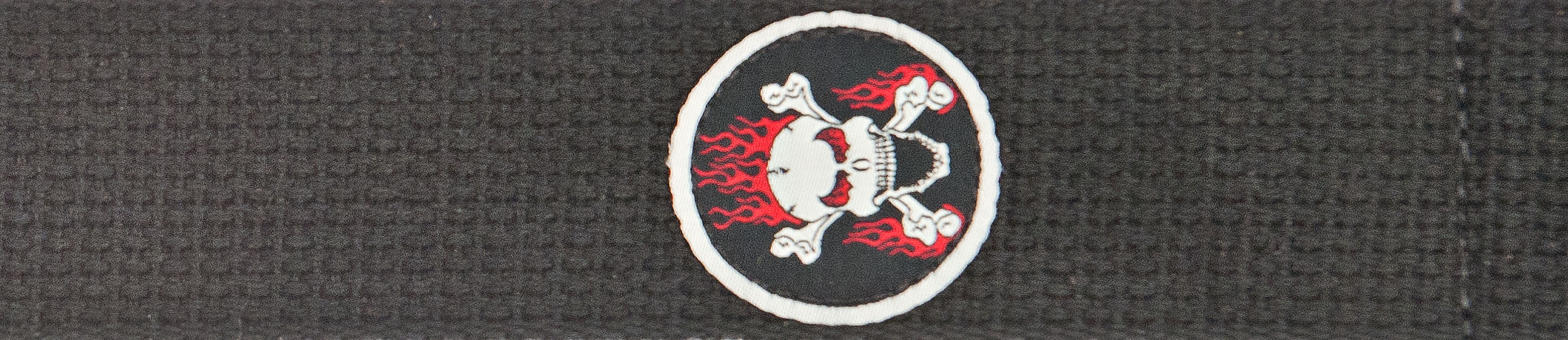 GİTAR ASKISI 50MM COTON PATCH SKULL - 50CTP03