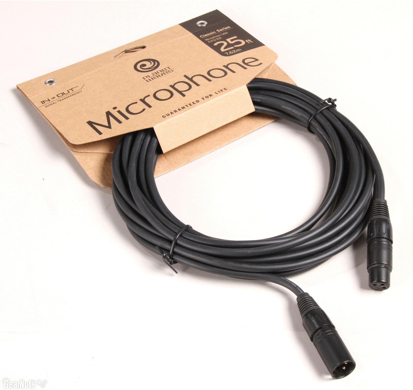 MİKROFON KABLO 25 İNCH KLASİK  ÇİN - PWCMIC25