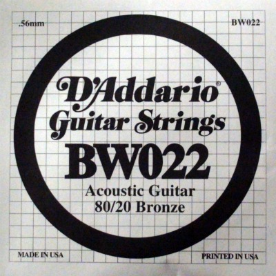 AKUSTİK TEK TEL, 80/20 BRONZE WOUND, 022, (SOL) - BW022