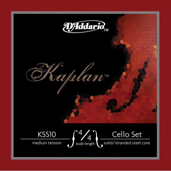 CELLO TEL SETİ, KAPLAN, 4/4 SCALE, MEDIUM TENSION, - KS510 4/4M