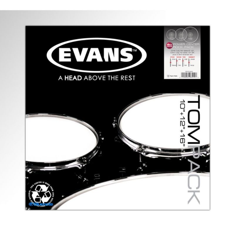 DERİ SETİ 10+12+16 POWER CENTER TOM CLEAR ROCK KİT - ETP-PC1CLR-R