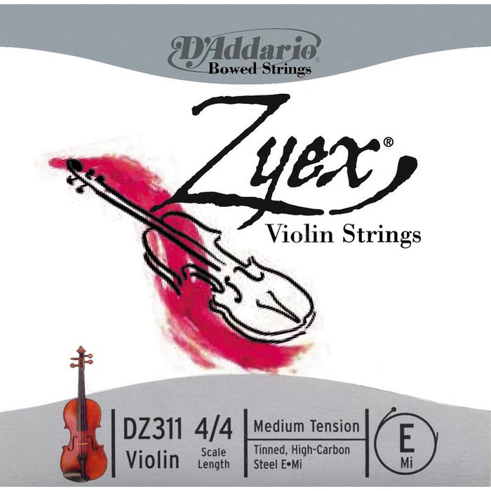 KEMAN TEK TEL, ZYEX, 4/4 , MEDIUM TENSION, (Mİ KAL - DZ311