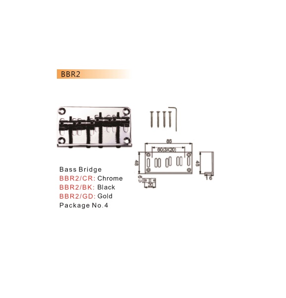 DR.PARTS BAS KÖPRÜ KROM (86X48) - BBR2CR