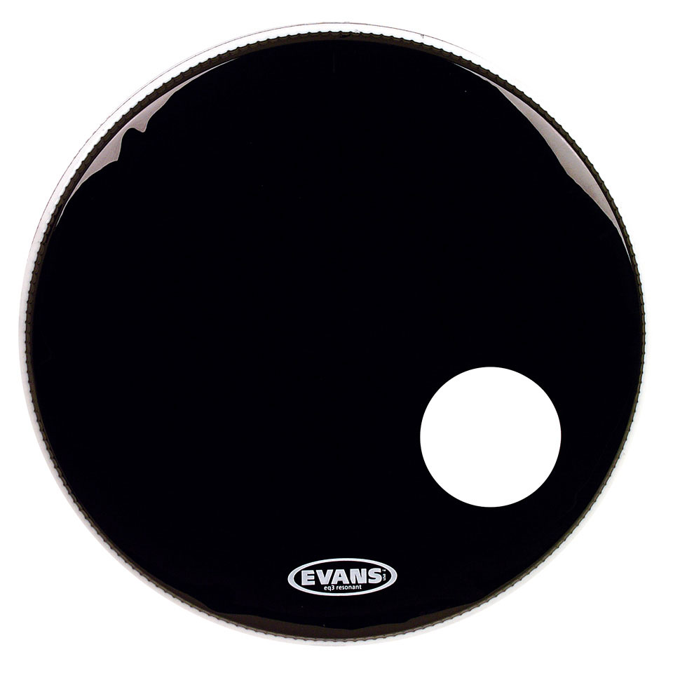 DERİ 18 EQ3 RESONANT SİYAH KİCK ÖN DELİKLİ TEK KAT - BD18RB