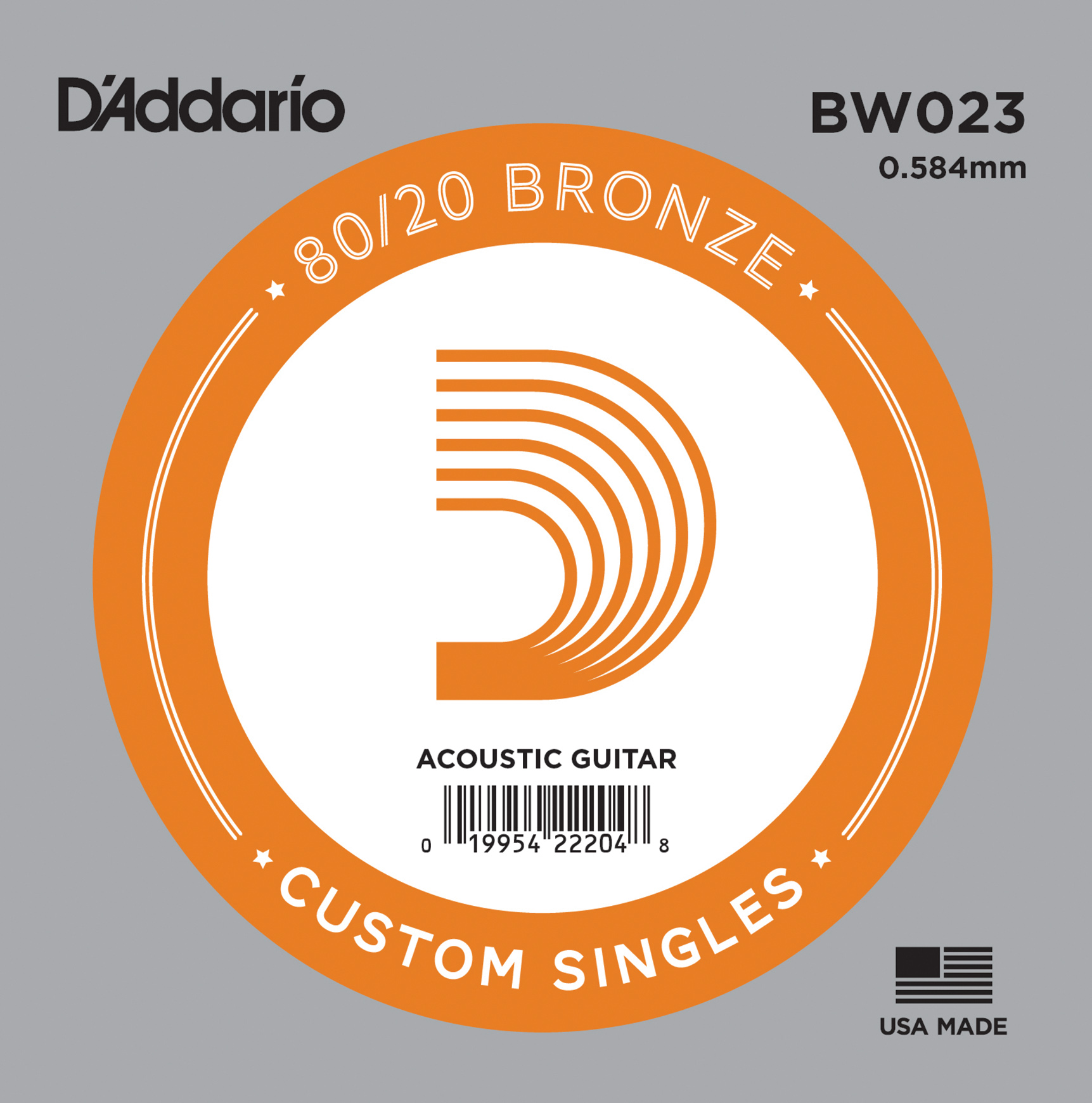 AKUSTİK TEK TEL, 80/20 BRONZE WOUND, 023, (SOL) - BW023