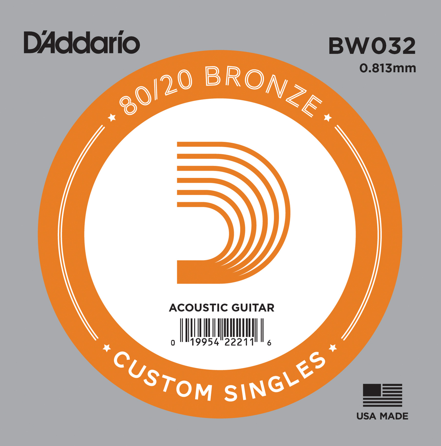 AKUSTİK TEK TEL, 80/20 BRONZE WOUND, 032, ( RE) - BW032