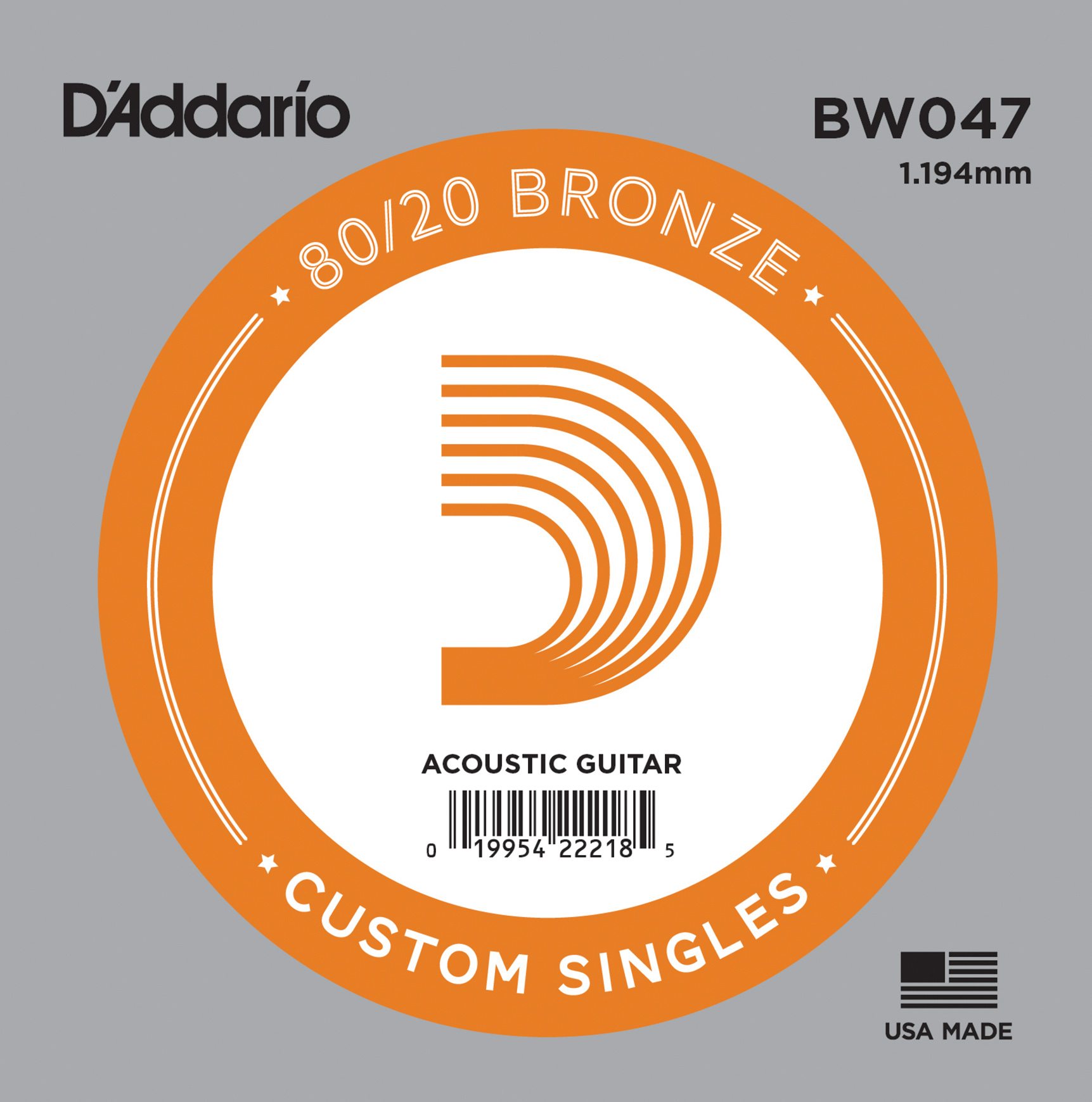 AKUSTİK TEK TEL, 80/20 BRONZE WOUND, 047, (Mİ) - BW047