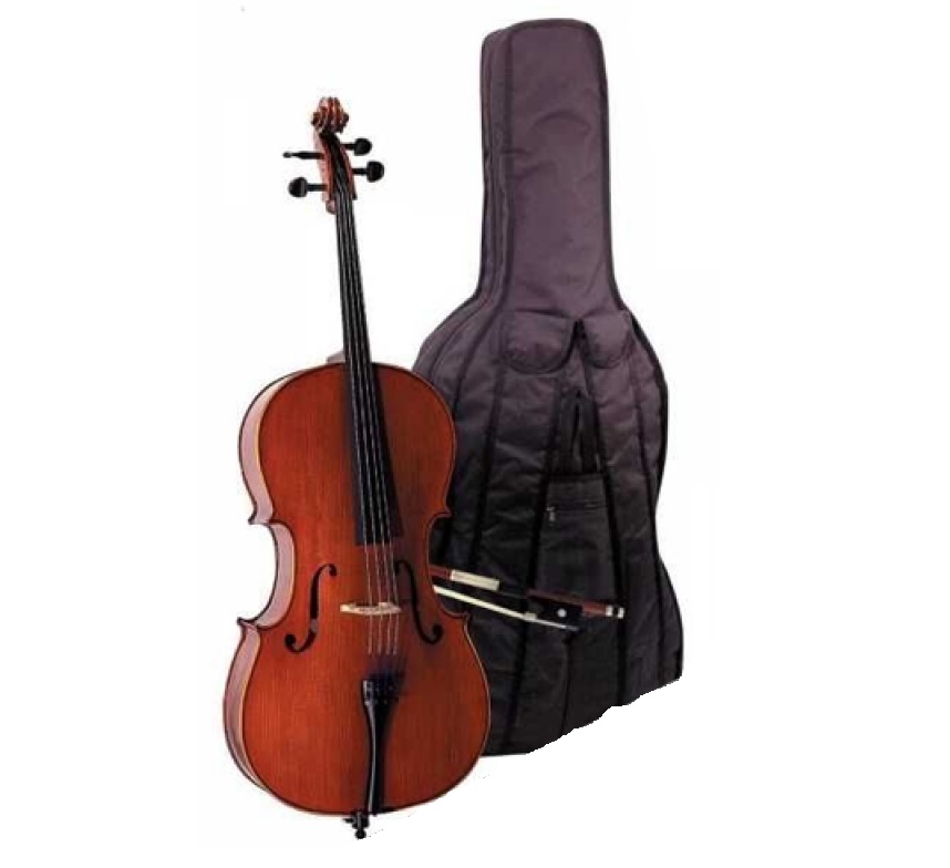 CELLO 1/2 SCALE +KILIF+YAY, KARARTILMIŞ AKÇAAĞAÇ B - CE160F12
