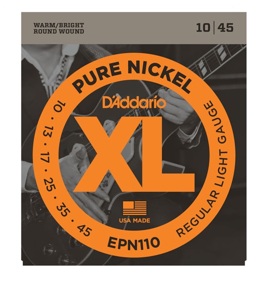 ELEKTRO GİTAR TEL SETİ, XL, 10-45, PURE NICKEL, RE - EPN110