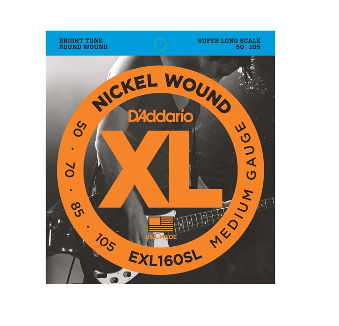 BAS GİTAR TEL SETİ, XL SERİSİ, 0.50-105, SUPER LON - EXL160SL