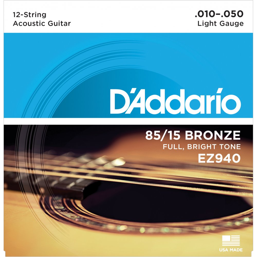 AKUSTİK GİTAR TEL SETİ, 12 TELLİ, 85/15 BRONZE, LI - EZ940