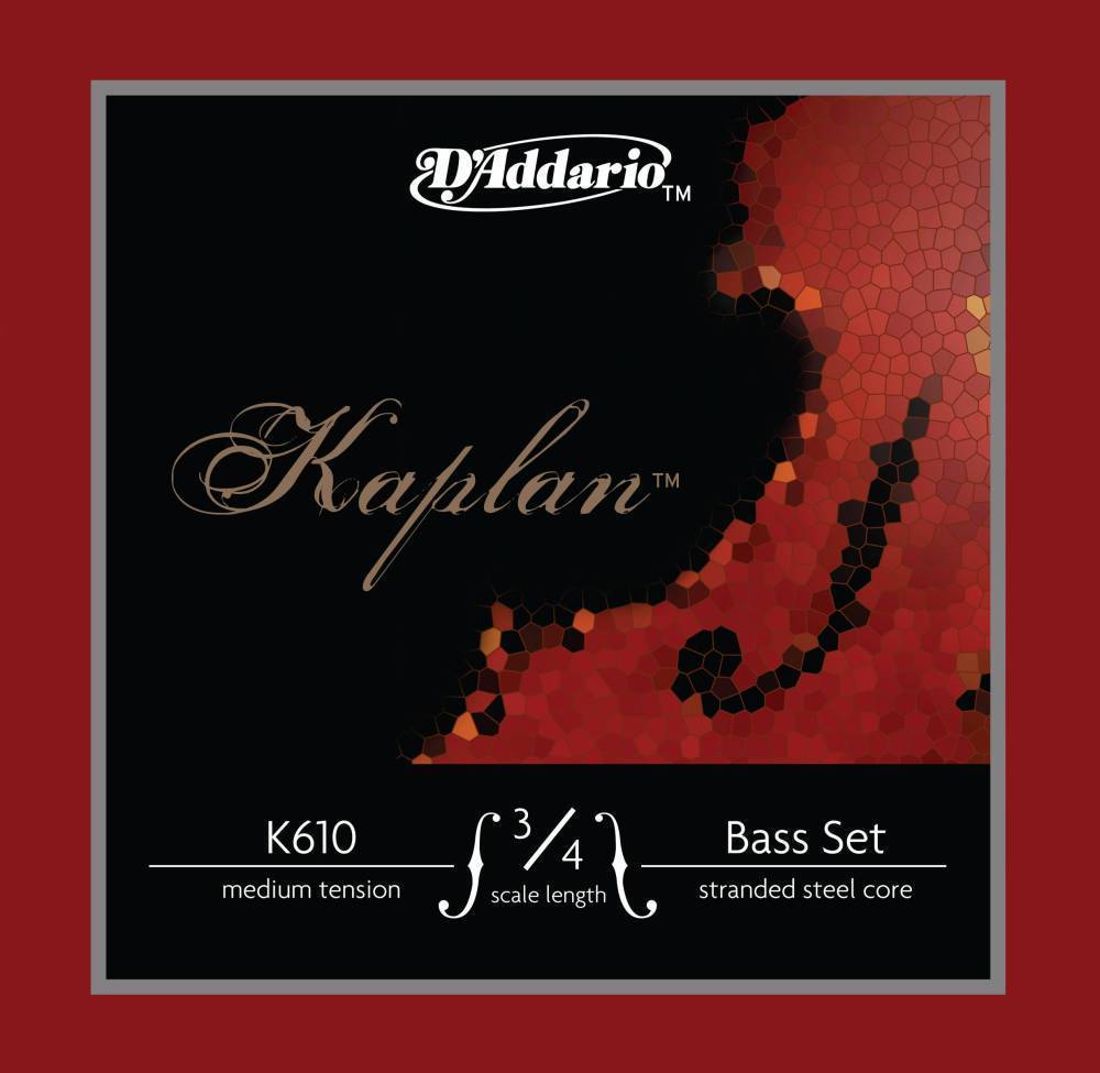 KONTRABAS TEL SETİ, KAPLAN, SCALE 3/4, MEDIUM TENS - K610 3/4M