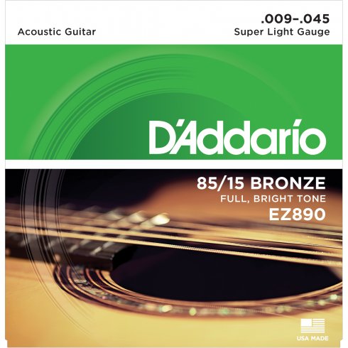AKUSTİK GİTAR TEL SETİ, 85/15 BRONZE, SUPER LIGHT - EZ890