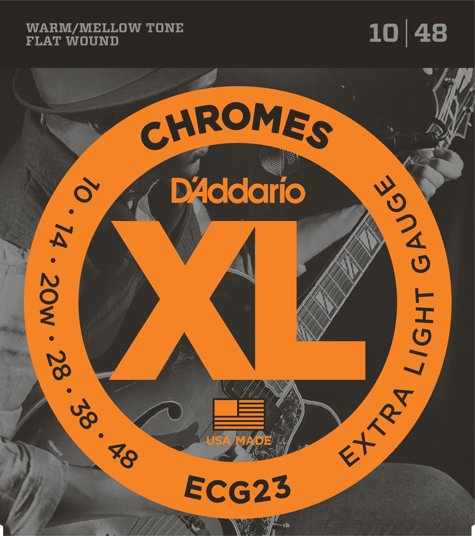 ELEKTRO GİTAR TEL SETİ, CHROMES, JAZZ LIGHT GAUGE - ECG23
