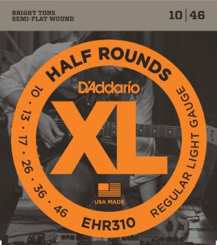 ELEKTRO GİTAR TEL SETİ, XL, HALF ROUNDS, REGULAR L - EHR310