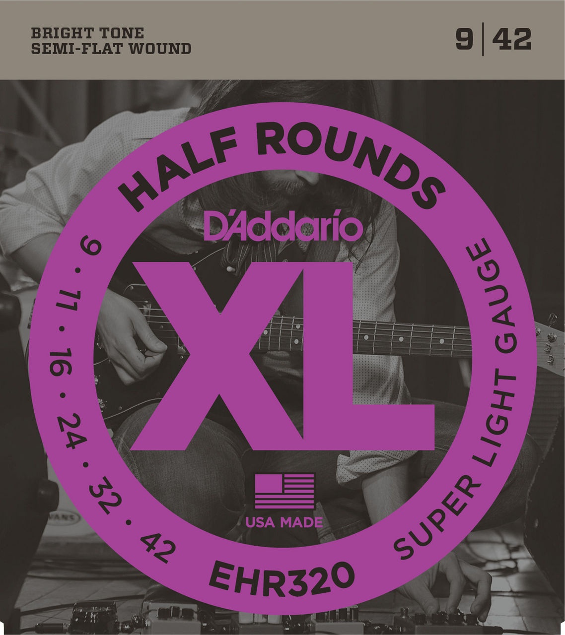 ELEKTRO GİTAR TEL SETİ, XL, HALF ROUNDS, SUPER LIG - EHR320