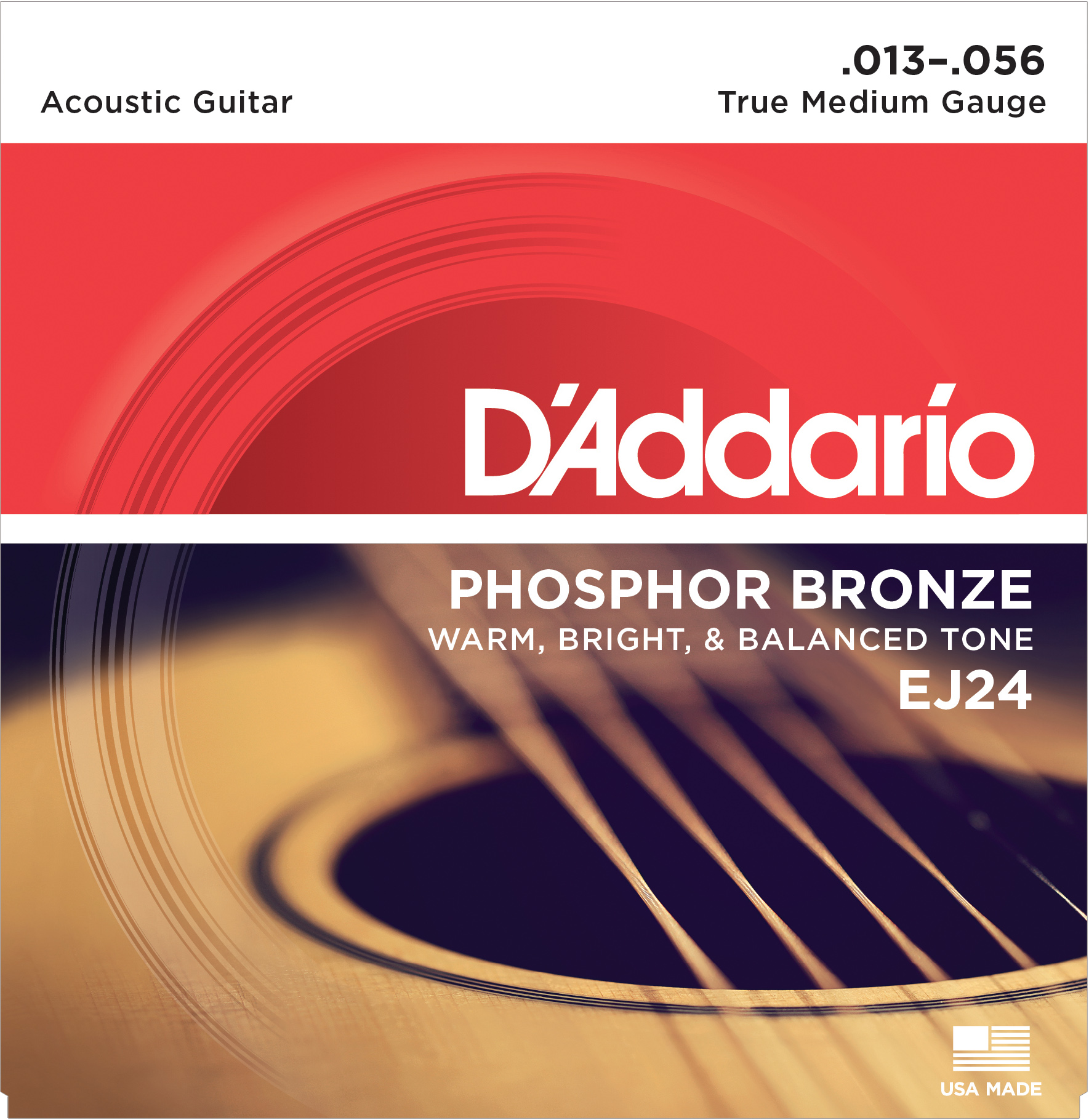 AKUSTİK GİTAR TEL SETİ, PHOSPHOR-BRONZE, TRUE MEDI - EJ24