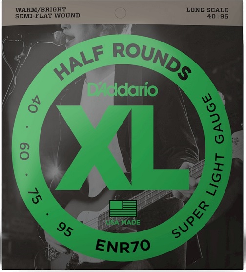 BAS GİTAR TEL SETİ, HALF ROUND BASS, REGULAR LIGHT - ENR70