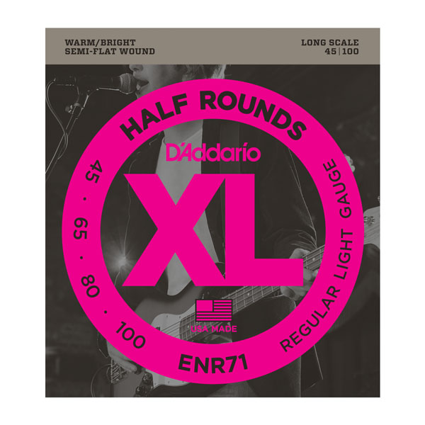 BAS GİTAR TEL SETİ, HALF ROUND BASS, REGULAR LIGHT - ENR71