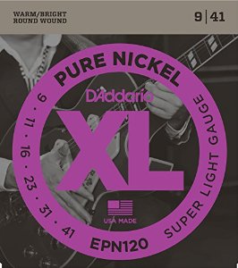 ELEKTRO GİTAR TEL SETİ, XL, PURE NICKEL, 9-41, SUP - EPN120