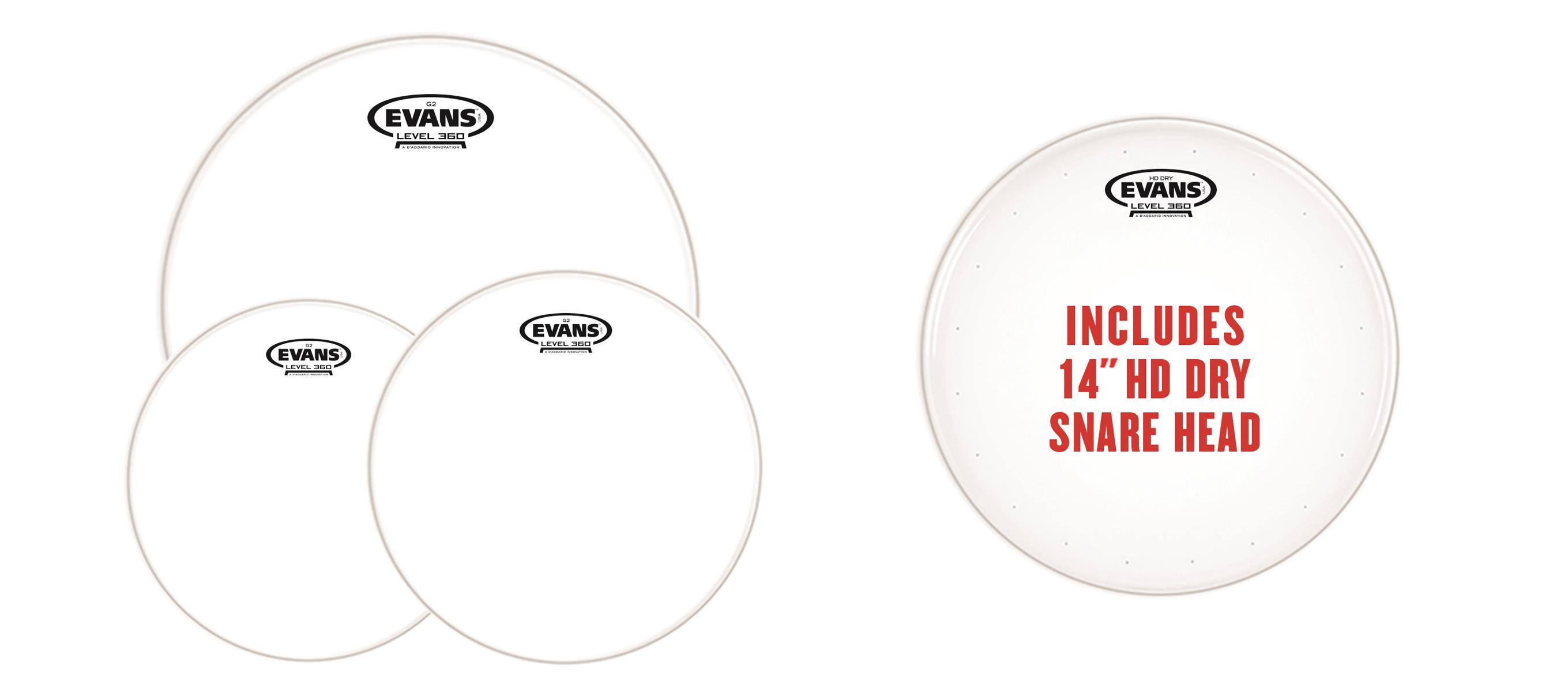 DERİ SETİ 10+12+16+14 G2 TOM CLEAR+HD DRY - EPP-G2HDD-R
