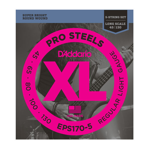 BAS GİTAR TEL SETİ, 5 TELLİ, XL, 45-130, LONG SCAL - EPS170-5