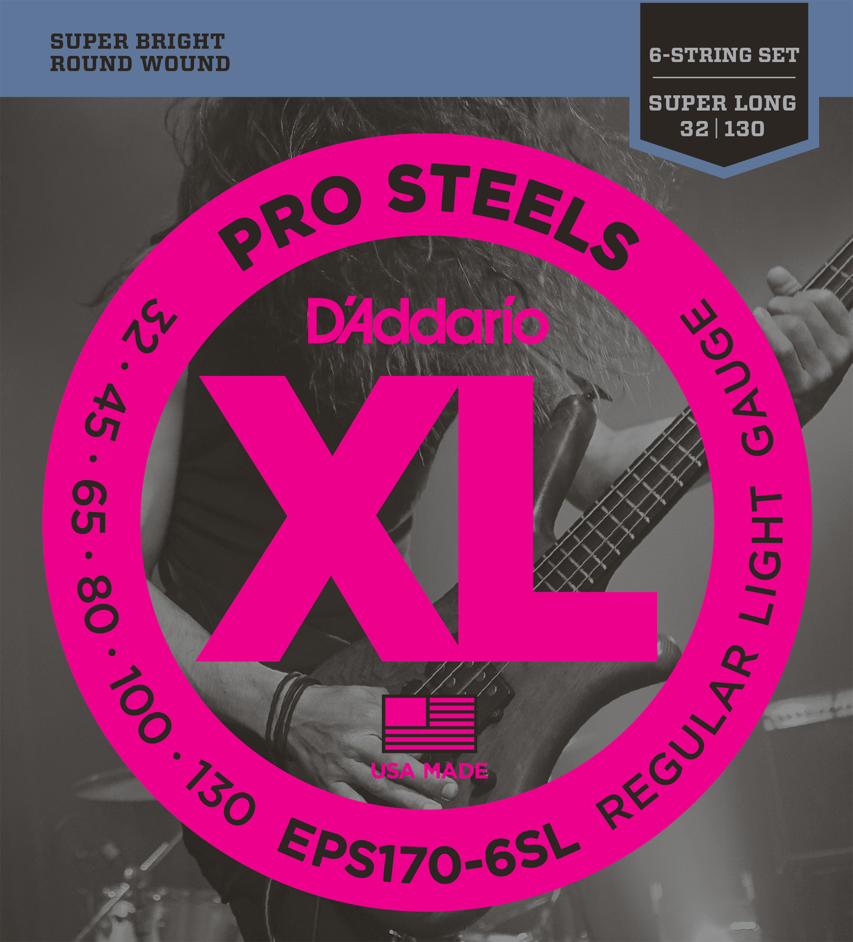 BAS GİTAR TEL SETİ, 6 TELLİ, XL, 32-130, PROSTEELS - EPS170-6SL