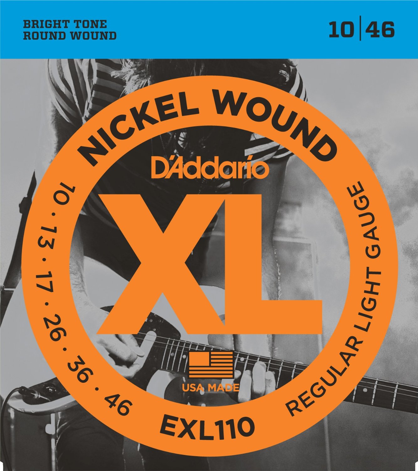 ELEKTRO GİTAR TEL SETİ, XL, 10-46, NICKEL WOUND, R - EXL110