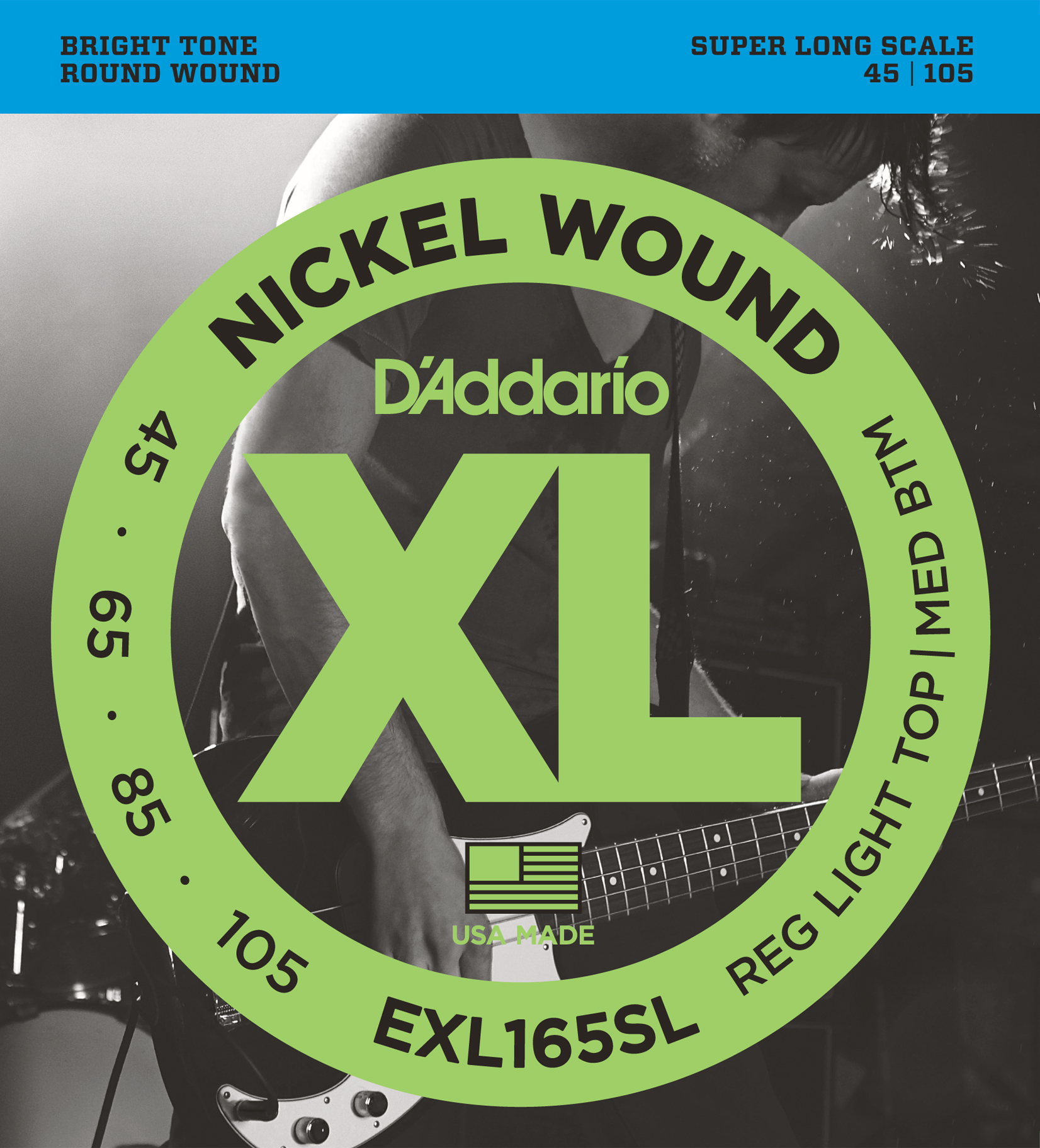 BAS GİTAR TEL SETİ, XL SERİSİ, NICKEL WOUND, REG L - EXL165SL