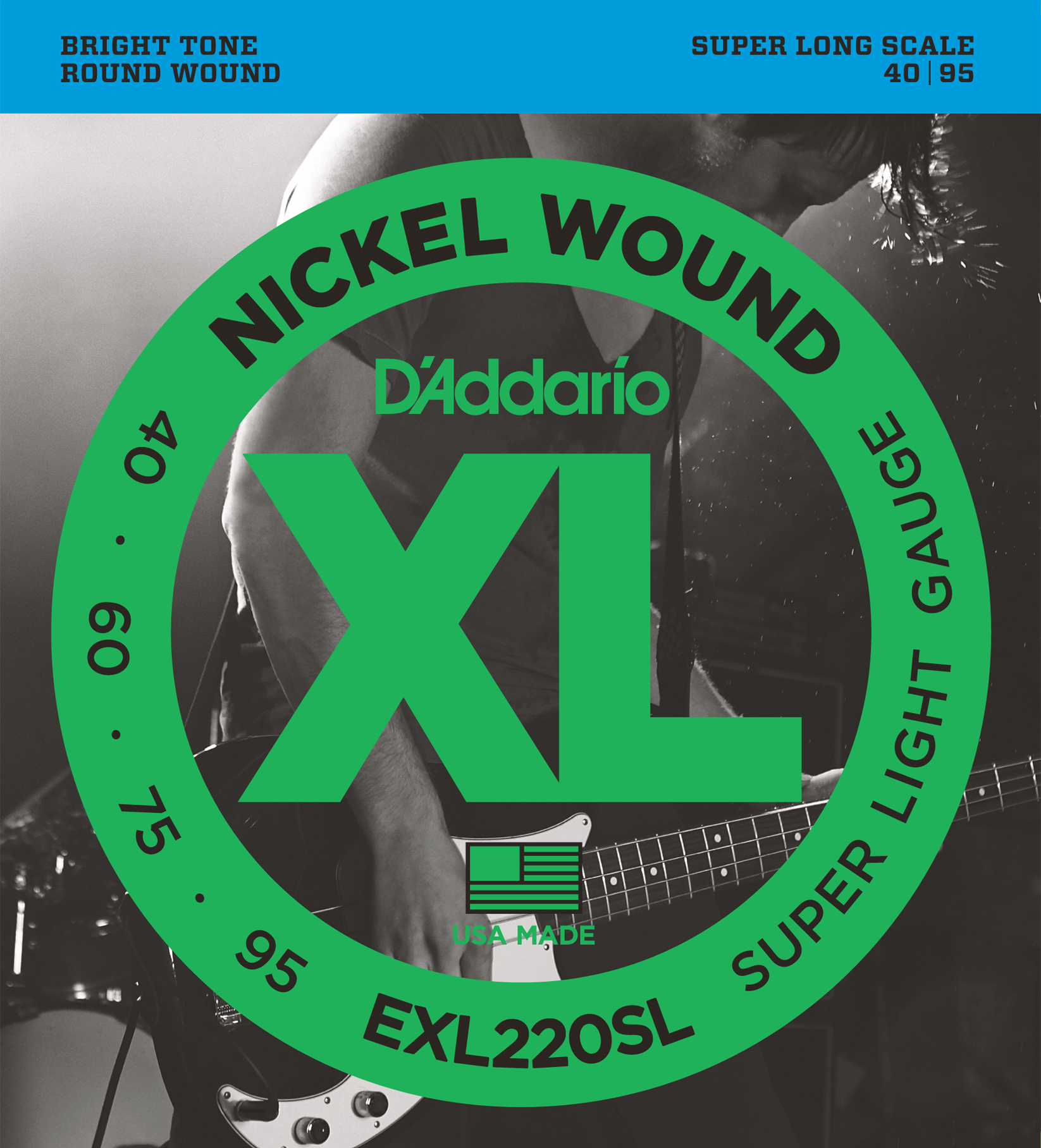 BAS GİTAR TEL SETİ, XL, 40-95, SUPER LONG SCALE, N - EXL220SL