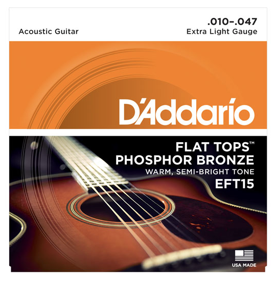 AKUSTİK GİTAR TEL SETİ, FLAT TOPS, PHOSPHOR BRONZE - EFT15