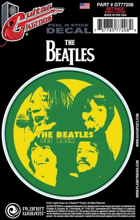 GTR TATTOO-BEATLES GET BACK STİCKER - GT77208