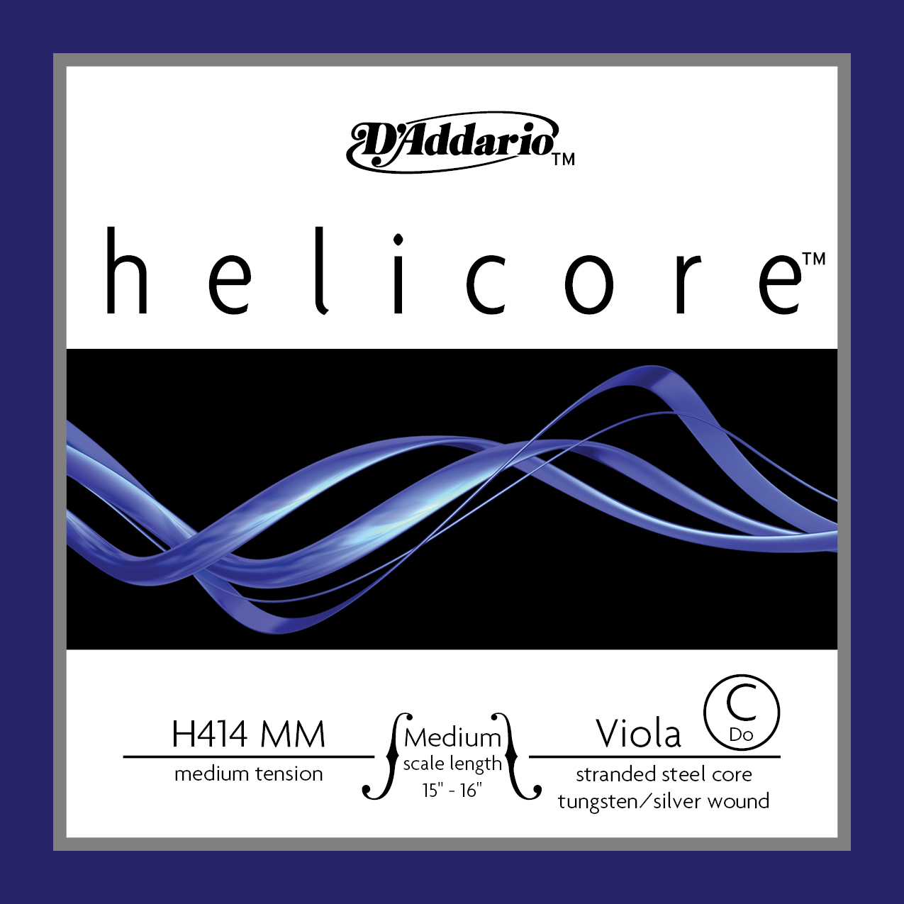 VIOLA TEK TEL, HELICORE, C-DO, MEDIUM SCALE, MEDIU - H414MM