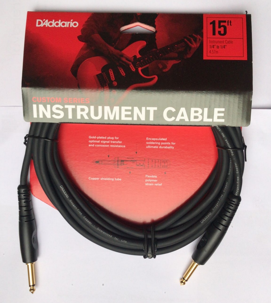 GİTAR KABLO GİTAR CABLE 15 İNCH MONO  Ç - PWG15