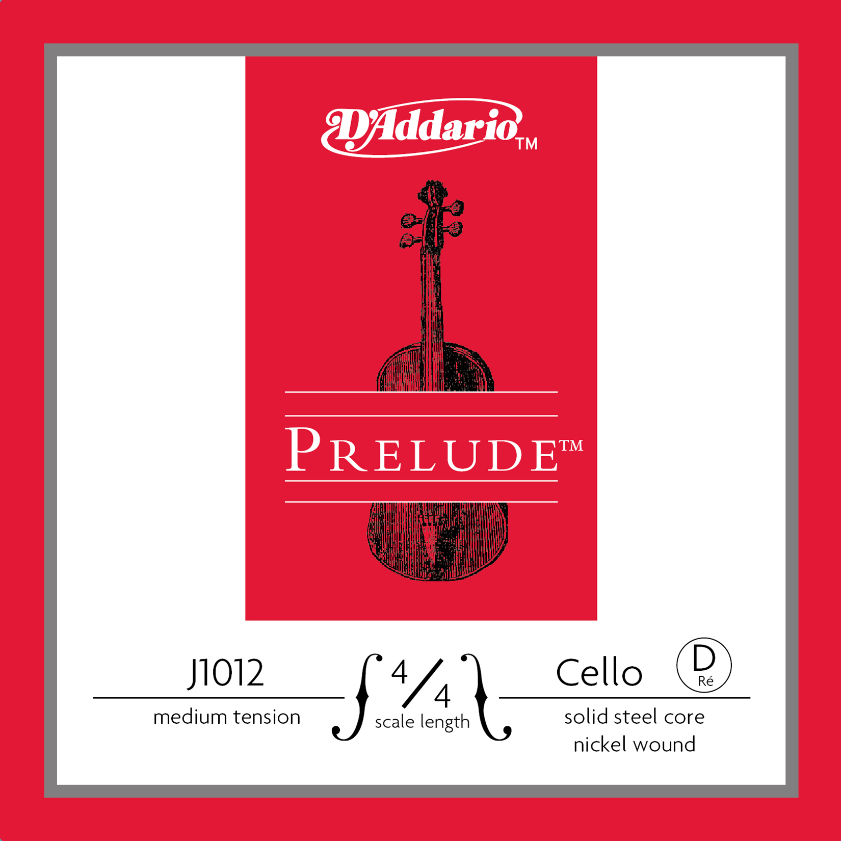 CELLO TEK TEL, PRELUDE, D-RE, 4/4 SCALE, MEDIUM TE - J1012 4/4M
