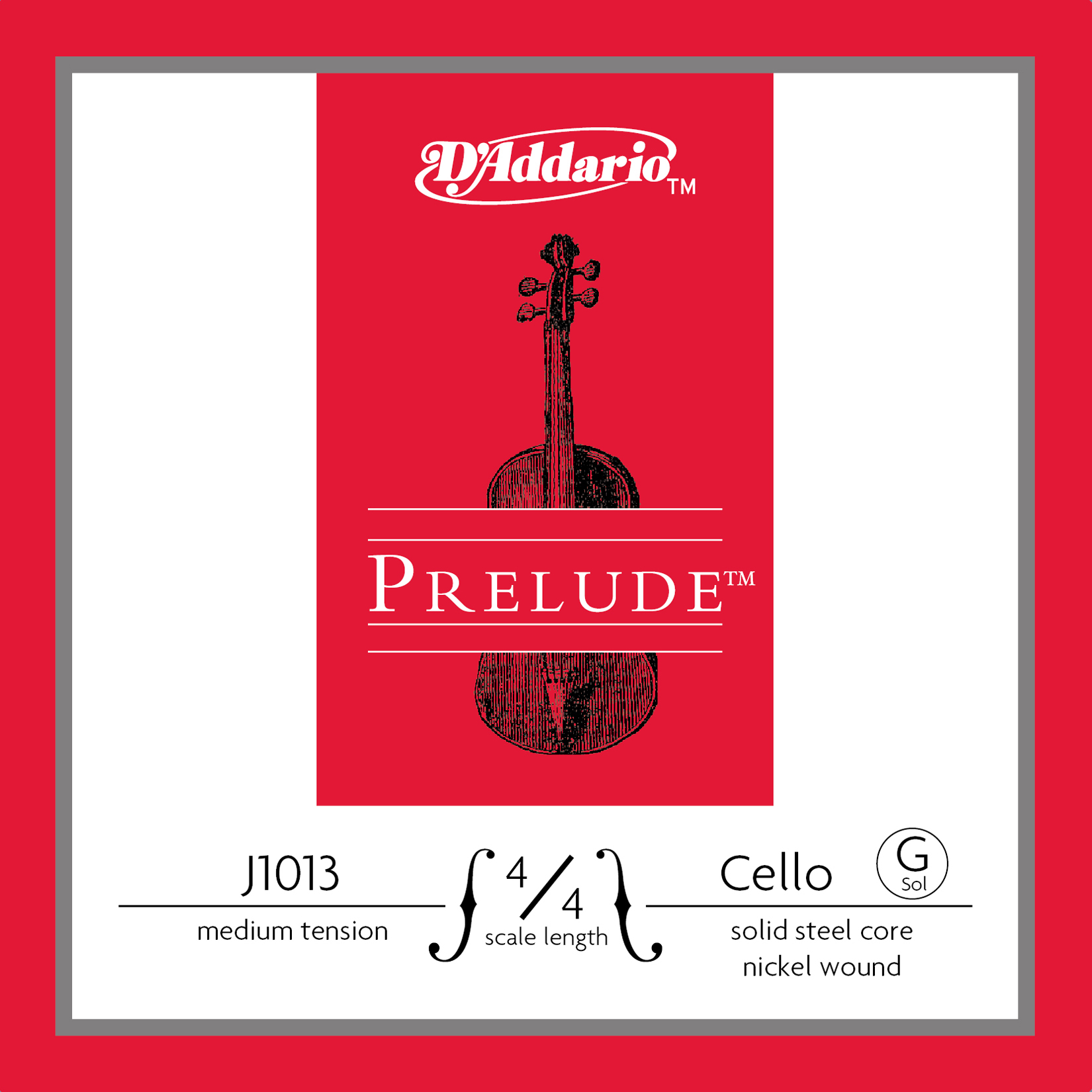 CELLO TEK TEL, PRELUDE, G-SOL, 4/4 SCALE, MEDIUM T - J1013 4/4M