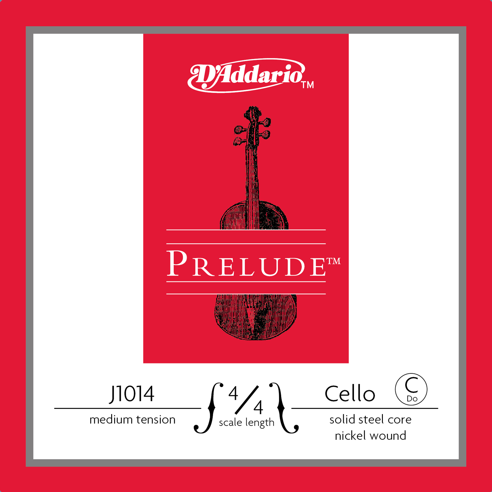 CELLO TEK TEL, PRELUDE, C-DO, 4/4 SCALE, MEDIUM TE - J1014 4/4M