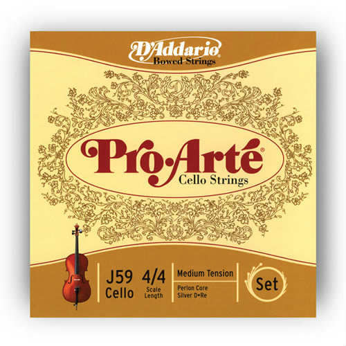 CELLO TEL SETİ, PRO-ARTE, SCALE 4/4, MEDIUM TENSIO - J59 4/4M