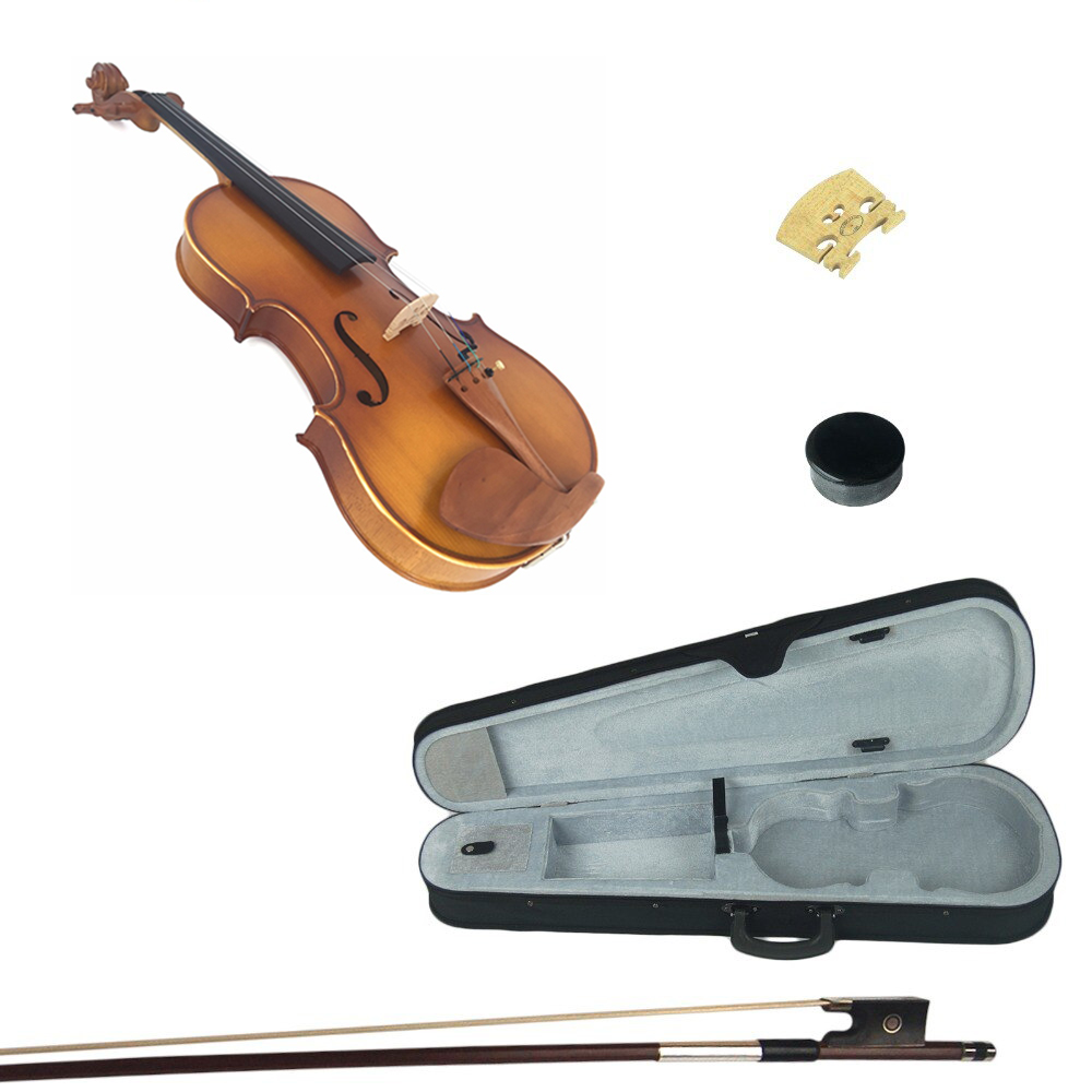 ÖĞRENCİ KEMANI MAT 3/4 KUTULU, ÖN LADİN, ARKA VE - KNG PJA-1003 3/4