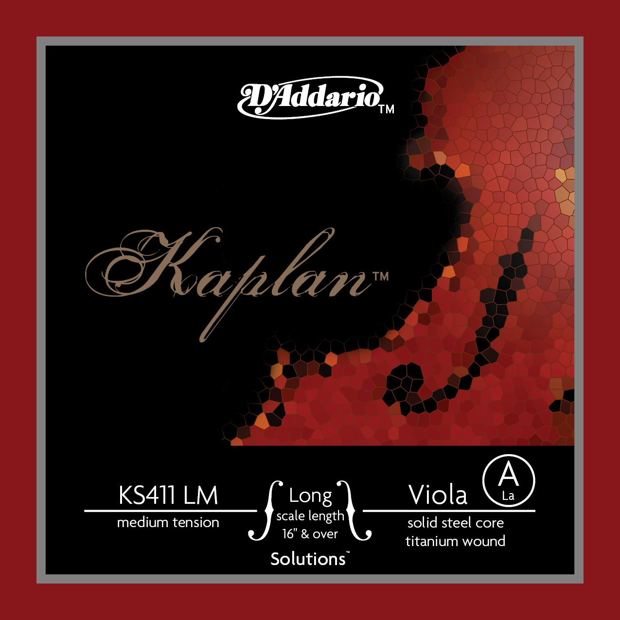 KEMAN TEK TELİ, KAPLAN, SOLUTIONS, SCALE 4/4 (16" - KS411LM